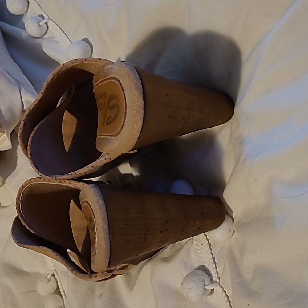 Sbicca Declan Suede Slide Platform Wedge Sandals - Picture 3 of 6